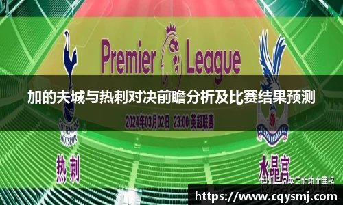 加的夫城与热刺对决前瞻分析及比赛结果预测